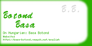 botond basa business card